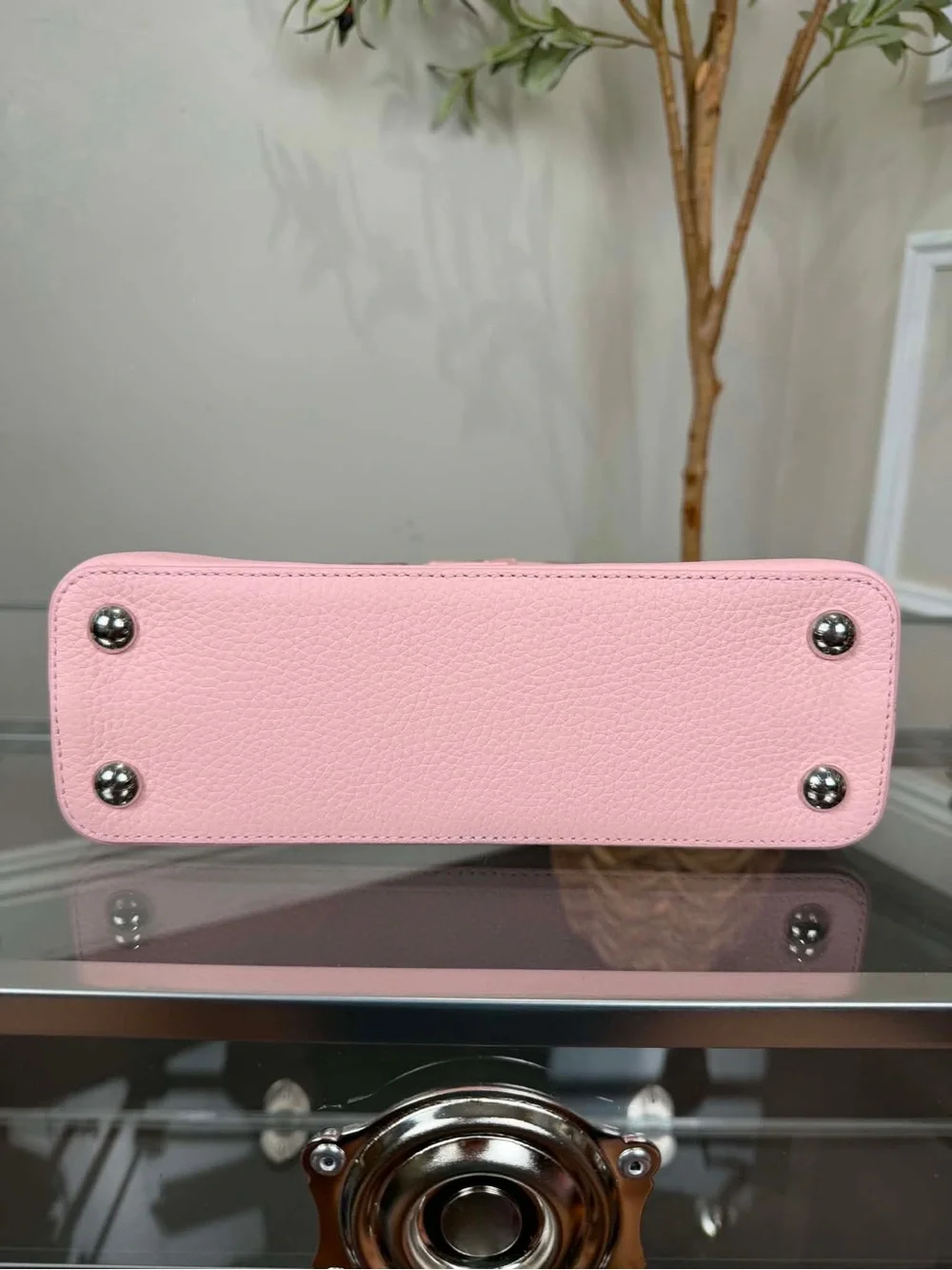 Louis Vuitton Pink Pebbled Leather Top-Handle Satchel